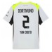 Borussia Dortmund Yan Couto #2 Borte Drakt 2025-26 Kortermet